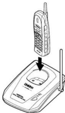 UNIDEN TRU 341 - Recharger le combiné - 1