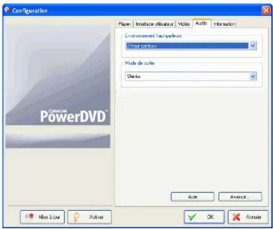 CYBERLINK PowerDVD 7 - Configuration audio - 1