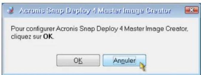 ACRONIS Snap Deploy 4 - Étape 4. création d'une image maître - 3