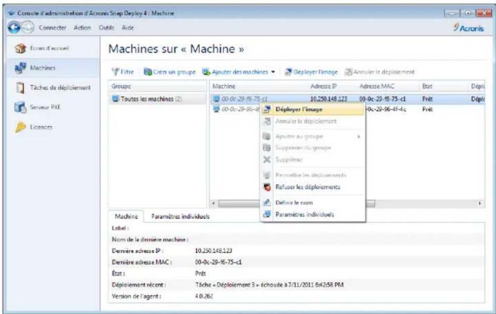 ACRONIS Snap Deploy 4 - Déploiement de l'image maître - 1