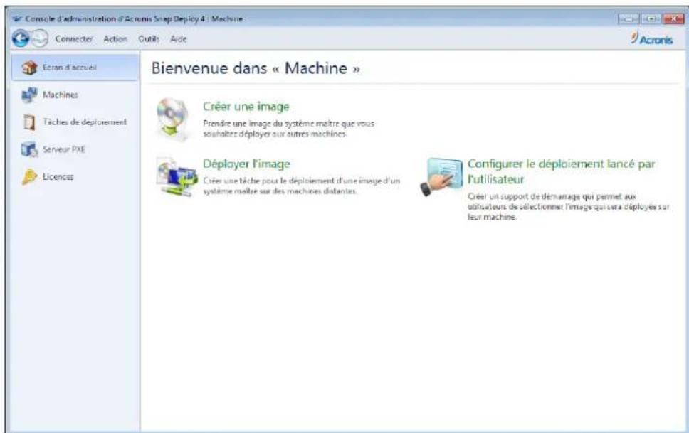 ACRONIS Snap Deploy 4 - Étape 2. démarrage d'acronis snap deploy 4 - 1