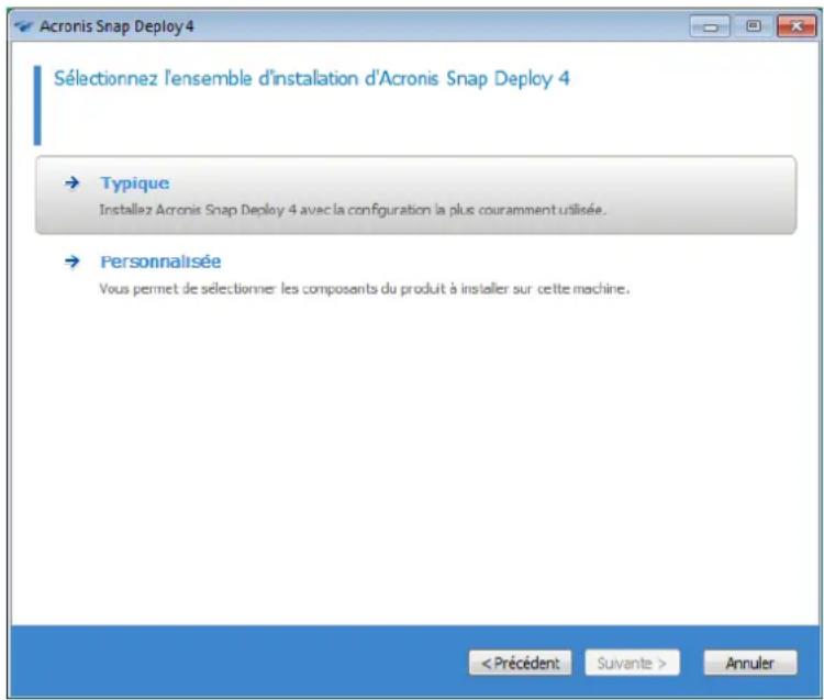 ACRONIS Snap Deploy 4 - Étape 1. installation d'acronis snap deploy 4 - 1
