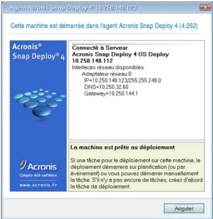 ACRONIS Snap Deploy 4 - Préparation de la machine cible - 2