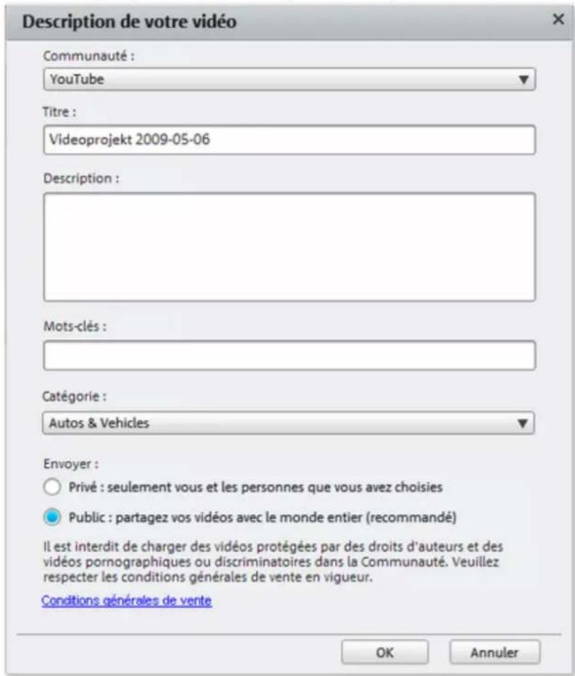 MAGIX Video Easy - Chargement sur YouTube - 1