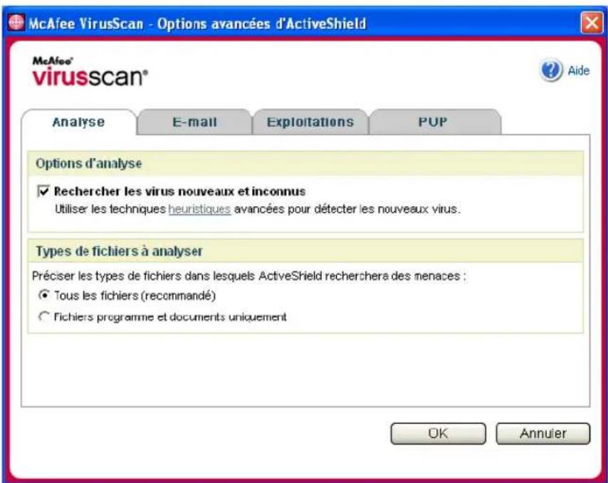 MCAFEE VirusScan 2006 - Analyse de tous les fichiers - 1