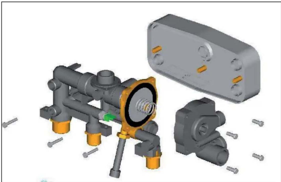 Morco FEB24ED - Changer la membrane de la soupape à 3 voies : - 1
