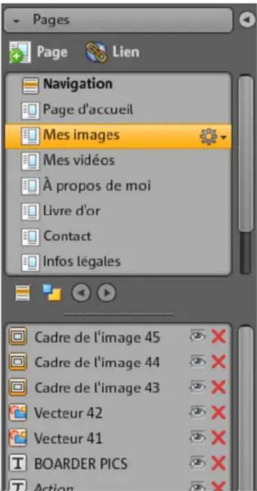 MAGIX Website Maker MX - Éditer des pages avec le gestionnaire de pages - 1