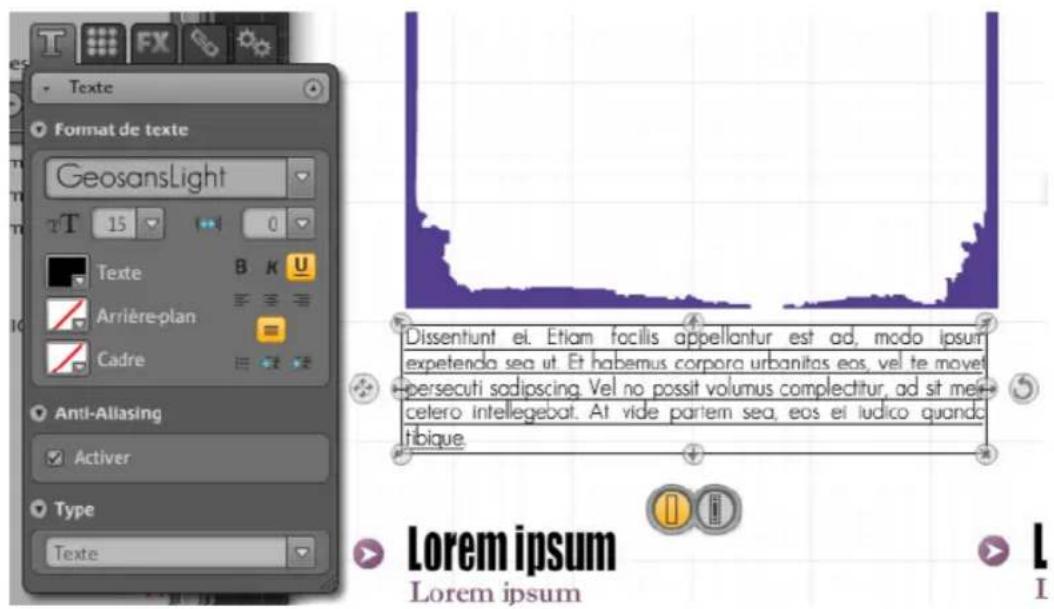 MAGIX Website Maker MX - Insérer du texte : - 2