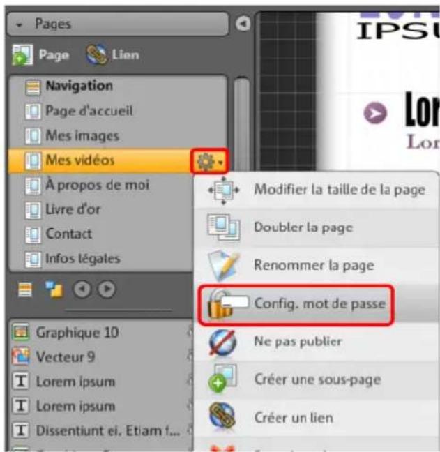 MAGIX Website Maker MX - Protection des pages Web par mot de passe - 1