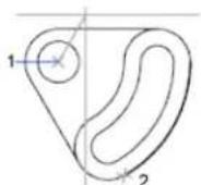 AUTODESK AutoCAD 2012 - Creation d'arcs en indiquant le point de départ, le centre et l'angle - 3