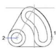 AUTODESK AutoCAD 2012 - Creation d'arcs en indiquant le point de départ, le centre et l'angle - 2