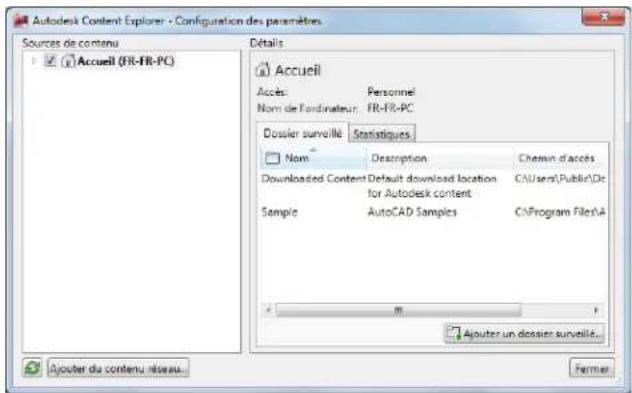 AUTODESK AutoCAD 2012 - Présentation de la source de contenu Réseau - 2
