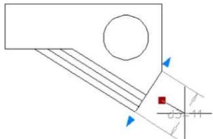 AUTODESK AutoCAD 2012 - Modification de contraintes dimensionnelles à l'aide des poignées - 2