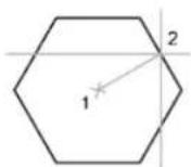 AUTODESK AutoCAD 2012 - Pour dessiner un polygone circonscrit - 1