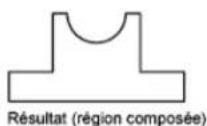 AUTODESK AutoCAD 2012 - Creation et combinaison d'aires (régions) - 5