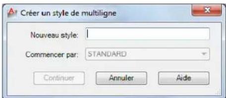 AUTODESK AutoCAD 2012 - Pour définiir un style de multiligne - 2
