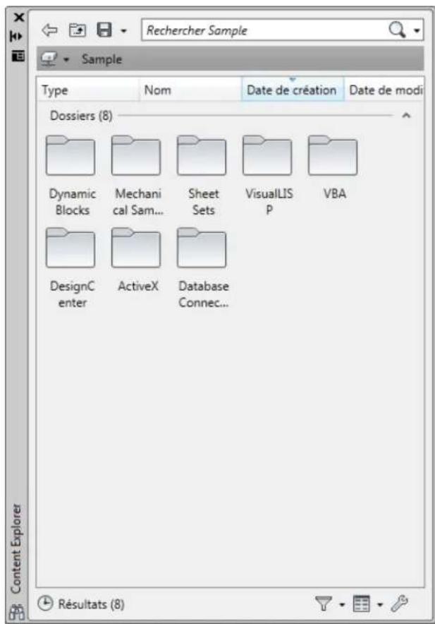 AUTODESK AutoCAD 2012 - Présentation de Content Explorer. - 1