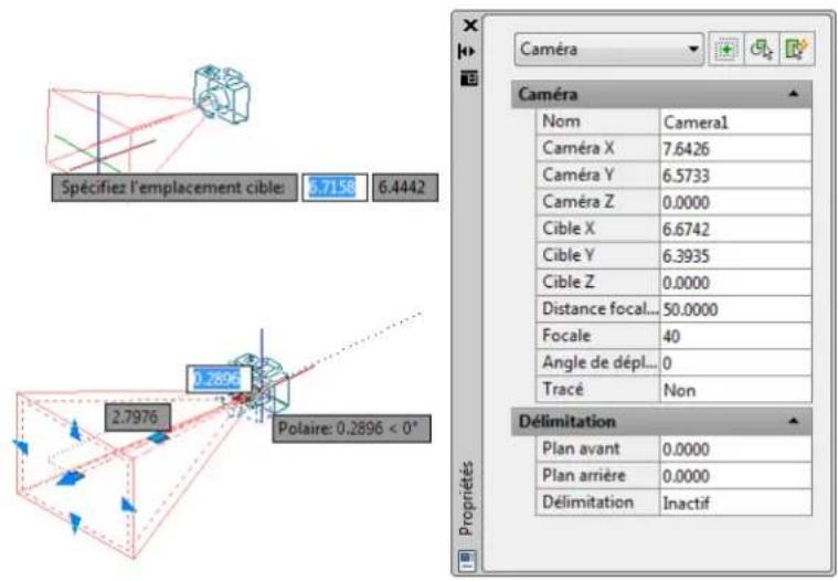 AUTODESK AutoCAD 2012 - Modification des propriétés d'uneamera - 4