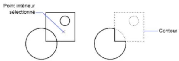 AUTODESK AutoCAD 2012 - Déciation de poly lignes à partir des contours d'objets - 1