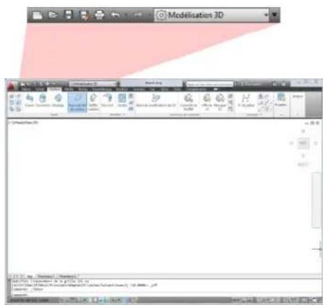 AUTODESK AutoCAD 2012 - Barredoutilsd'accesrapide - 1