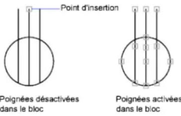AUTODESK AutoCAD 2012 - Gestion des poignées dans les blocs - 1