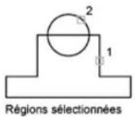 AUTODESK AutoCAD 2012 - Creation et combinaison d'aires (régions) - 4