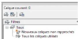 AUTODESK AutoCAD 2012 - Rapprochement des nouveaux calques - 1