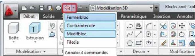 AUTODESK AutoCAD 2012 - Afficher l'historique des modifications - 1