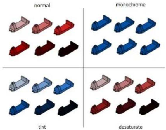 AUTODESK AutoCAD 2012 - Modes de couleur des faces - 1