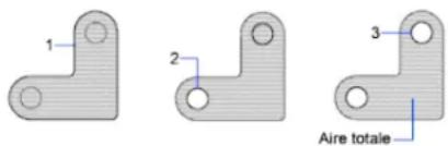 AUTODESK AutoCAD 2012 - Exemple : soustraction d'aires d'un total - 1