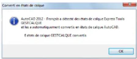AUTODESK AutoCAD 2012 - Etats de calques issus de GESTCALQUE - 1