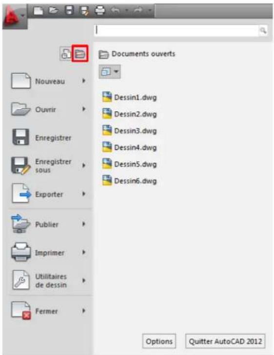 AUTODESK AutoCAD 2012 - Documents actuellement ouverts - 1