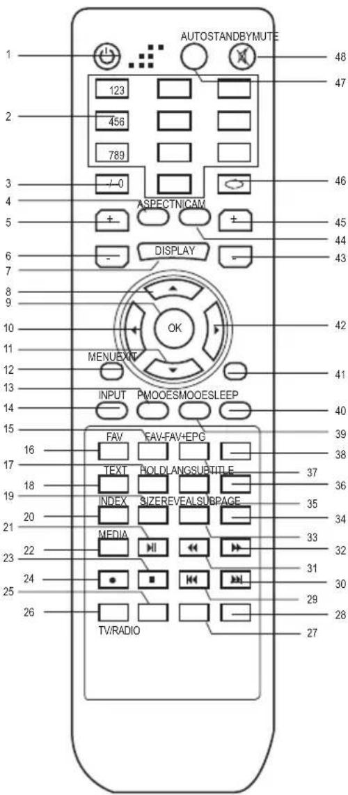 Caratec CAV242L - Télécommande - 2