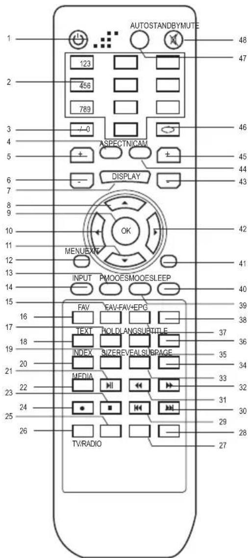 Caratec CAV192L - Telecommande - 2