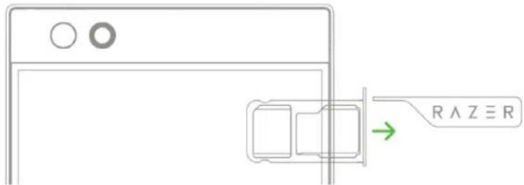 RAZER Phone - INSTALLATION D'UNE CARTE SIM / CARTE MICRO SD - 1
