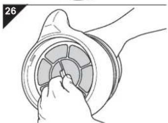 DIRT DEVIL Infinity V8 M5020 - Cleaning the dual motor protection filter - 2