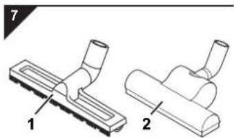 DIRT DEVIL Infinity V8 M5020 - Using further nozzles (accessories) - 3