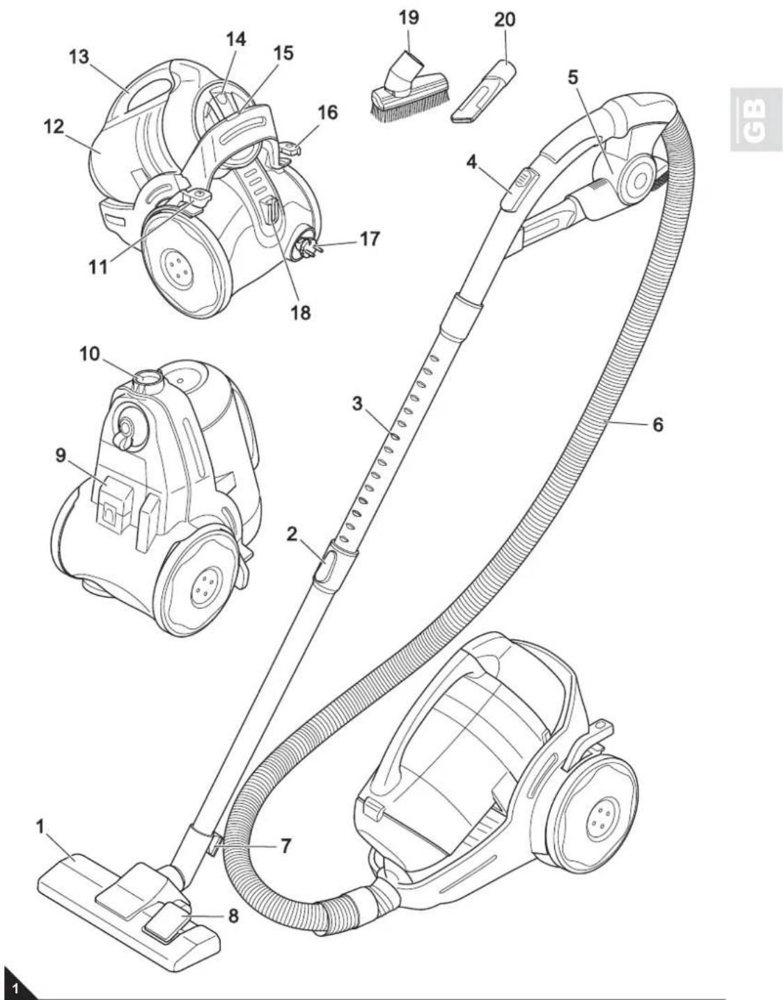 DIRT DEVIL Infinity V8 M5020 - (Fig. 1) - 4