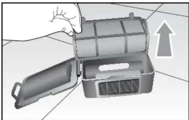 ARIETE Evolution 2.0 2712 - CLEAN THE DUST CONTAINER AFTER EACH USE: - 2