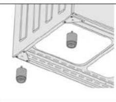 Wolf Power WGC9060E - INSTALLATION OF THE OVEN FEET - 2