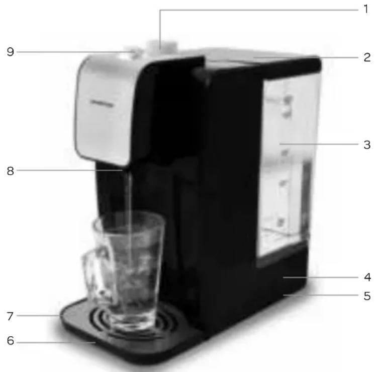 INVENTUM HWD722 - Beschreibung des Geräts - 1