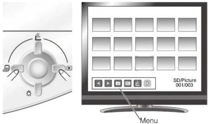 SD/Picture 001/003 Menu
