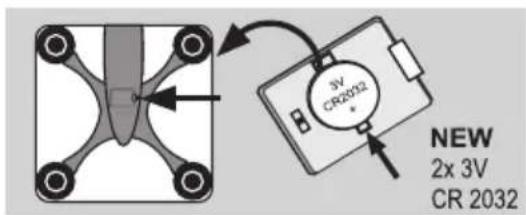 EXACTA GBF 9200 - Troca de pilha - 1