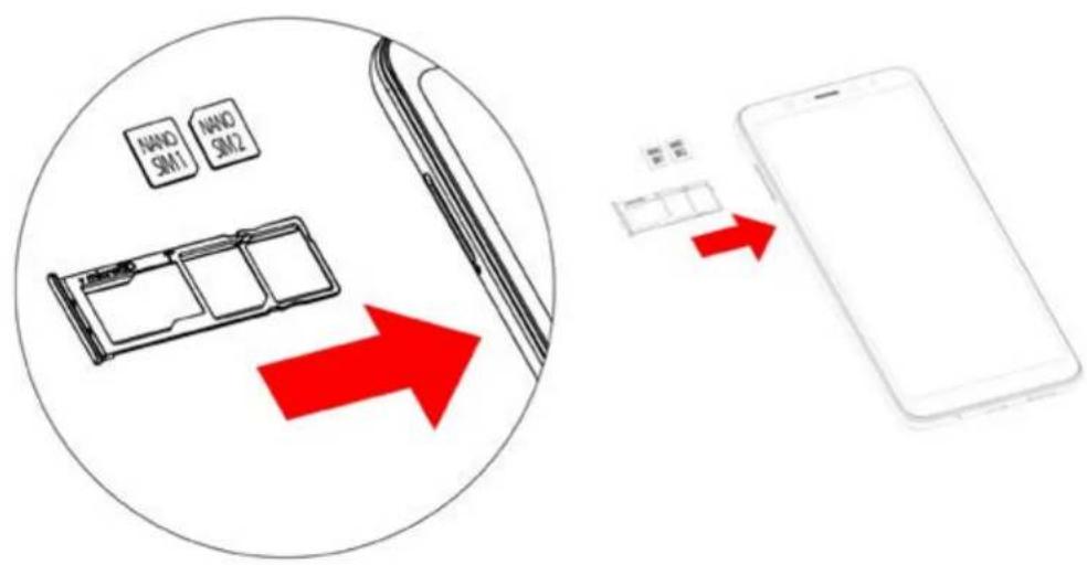 WIKO View XL - \~ Instalación de tarjetas SIM - 1