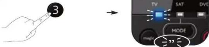 ONE FOR ALL URC 7130 Essence 3 - Tercer comando: tv --> OFF - 22