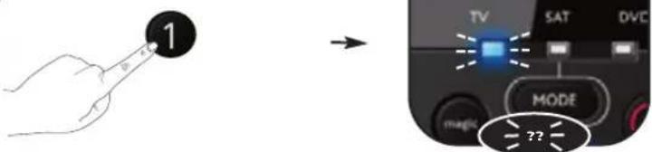 ONE FOR ALL URC 7130 Essence 3 - Tercer comando: tv --> OFF - 18