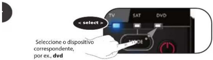 ONE FOR ALL URC 7130 Essence 3 - Como repor a funcao original de uma tecla? - 4