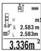 BOSCH GLM 50 C Professional - Māsurarea suprafetei peretilor (vezi figura E) - 2