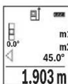 BOSCH GLM 50 C Professional - b) Double indirect height measurement (see figure C) - 1