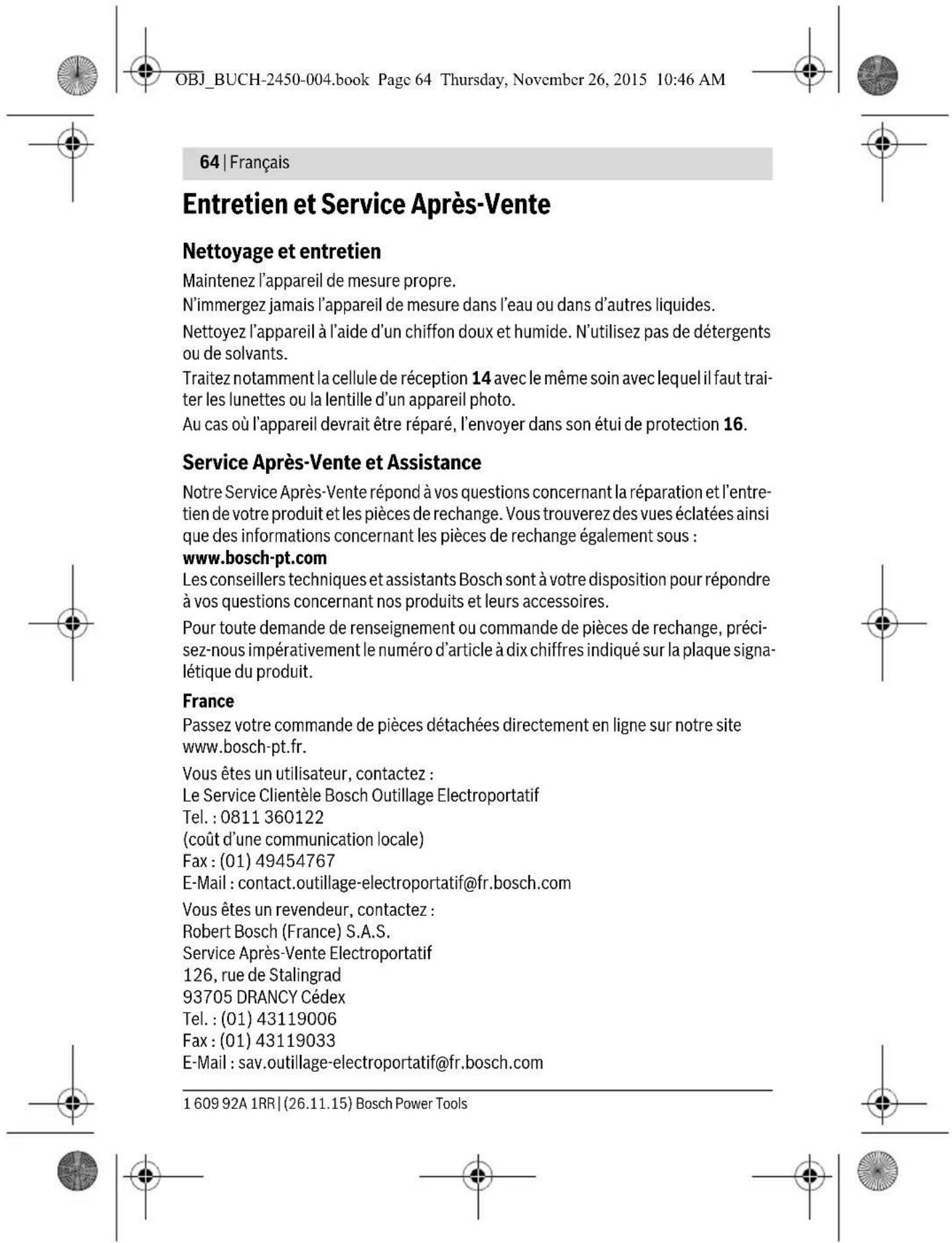 BOSCH GLM 50 C Professional - Message d'erreur - 8